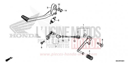 PEDALE (CB1100CA/CAD/NA/NAD) CB1100CAJ di 2018